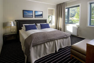 Soverom med dobbeltseng i Presidential Suite, Scandic Sunnfjord